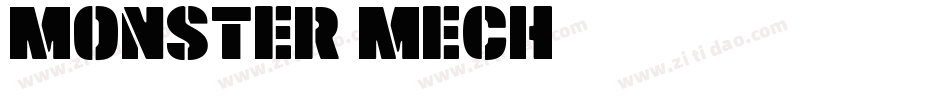 Monster Mech字体转换
